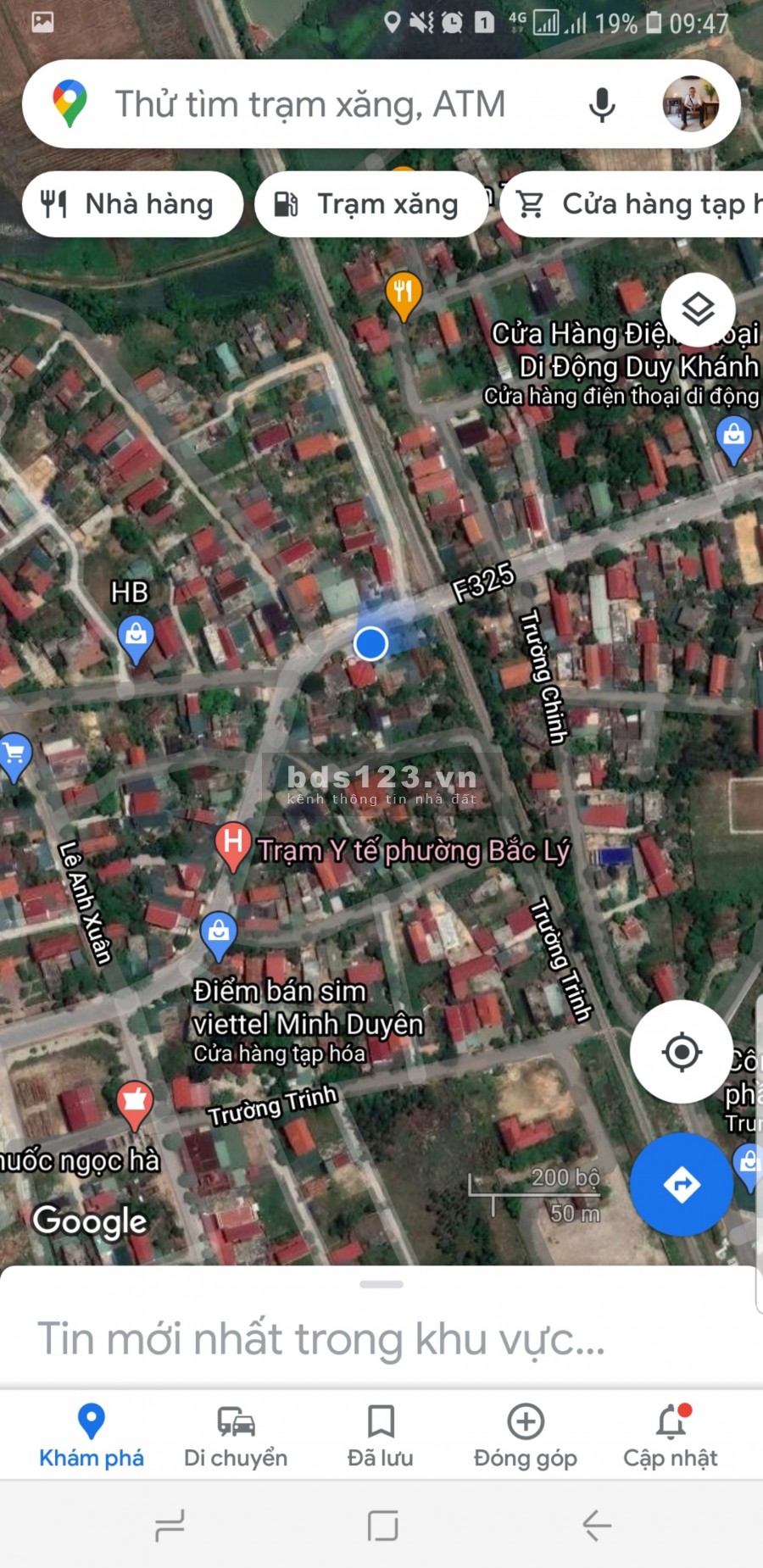 Bán đất mặt tiền F325 - đoạn sầm uất thích hợp kinh doanh, 133.5 m2, Đông Nam mát mẻ