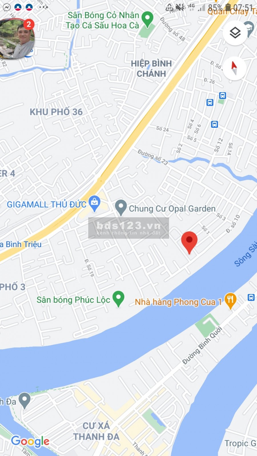 Bán căn hộ chung cư Opal Reverside, Hiệp Bình Chánh, dt 71M2, 2PN, 3.15 tỷ