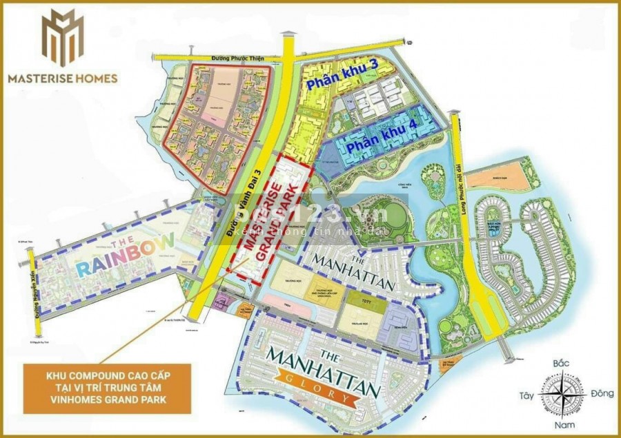 Căn hộ Masteri Center point tại Đại Đô Thị Vinhome Grand Park Q9 Full nội thất Cao Cấp