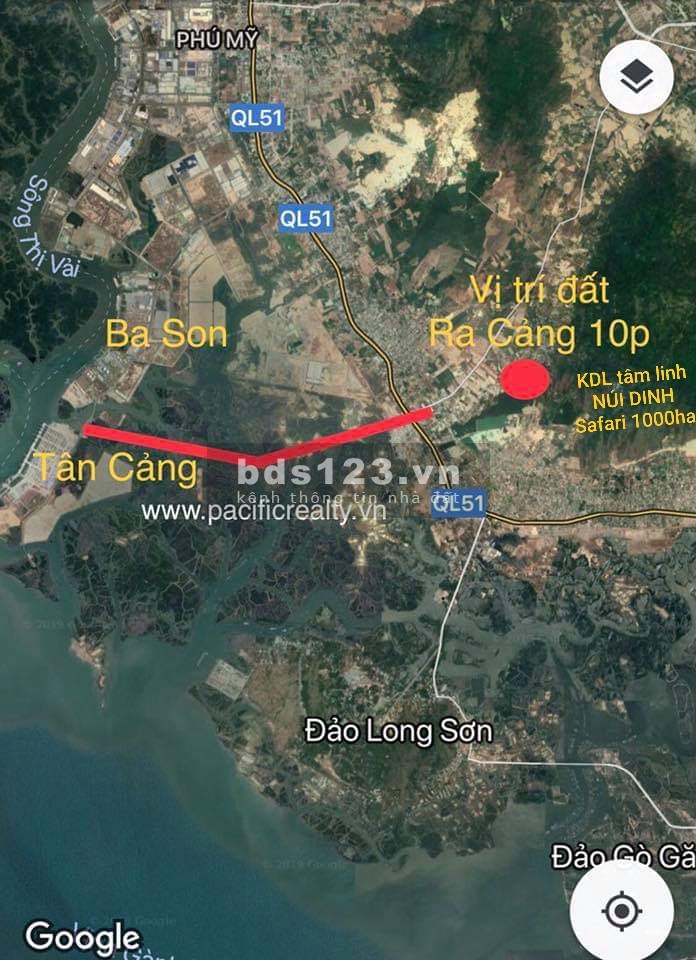 Đất Mt đường nhựa 12m vô núi Dinh, SHR thổ cư 100m2