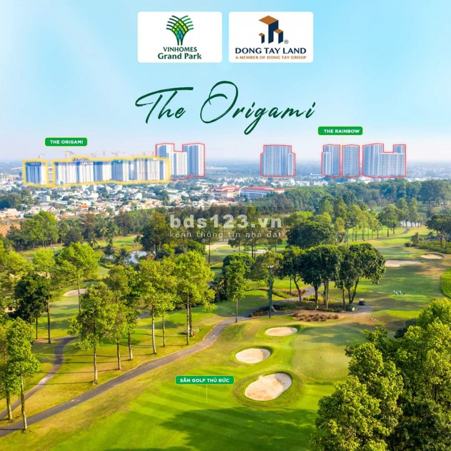 Căn hộ Vinhome Grand Park Q9 e phân khu The ORIGAMI chỉ cần bỏ ra 15% còn lại 80% ngân hàng cho vay