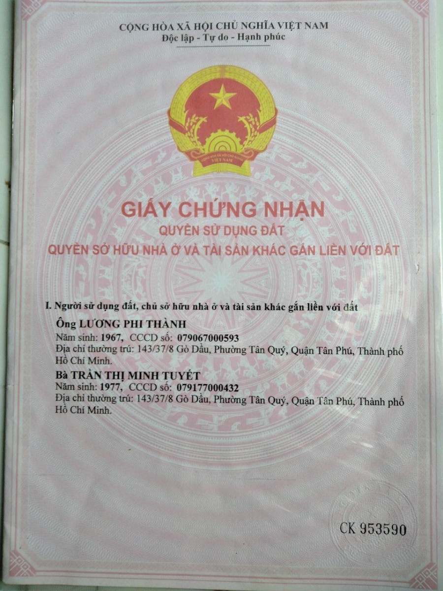 Bán mặt tiền Lê Trọng Tấn 10x18m, kế bên Bệnh Viện Hoàn Mỹ