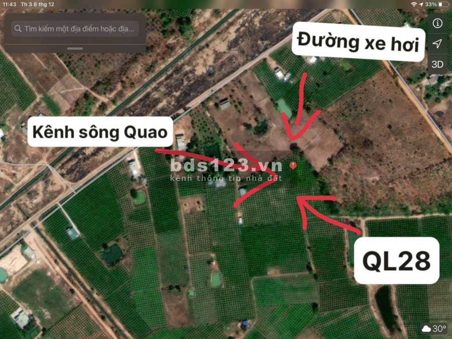Cần bán gấp 1ha đất vườn sinh thái, view sông Quao, Ven Tp Phan Thiết