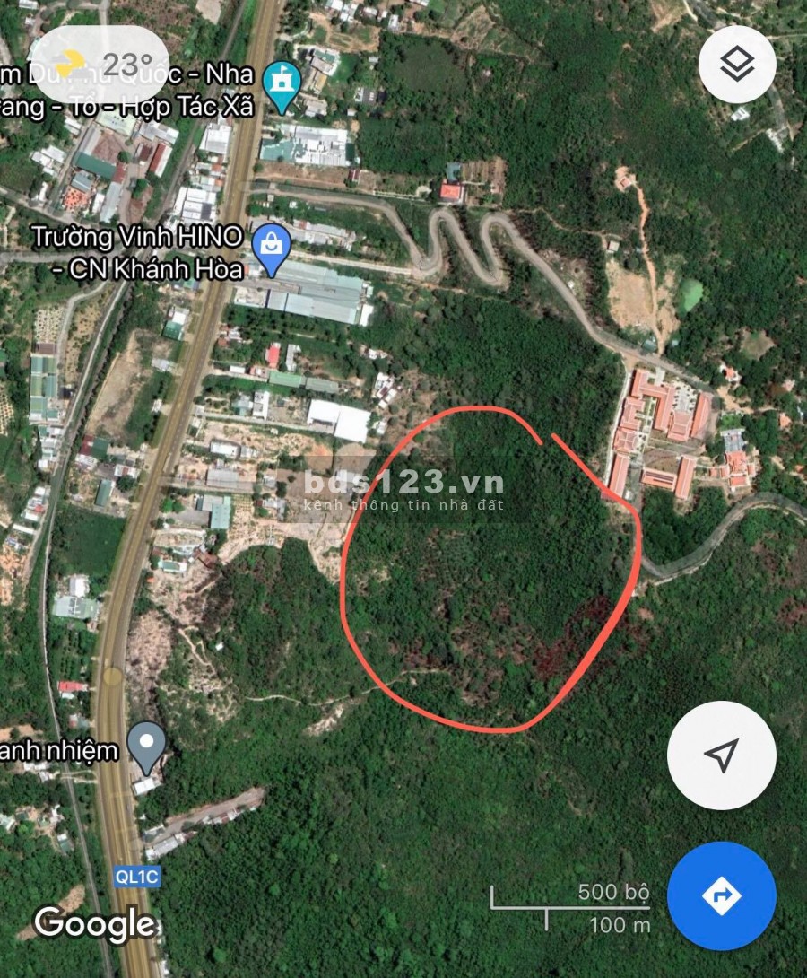 Bán đất làm nhà vườn view cao QL1A xã Vĩnh Lương giá rẻ LH 0788.558.552