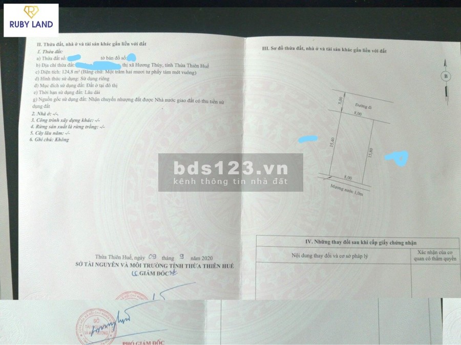 Đất Đẹp Gần Cầu Vượt Thủy Dương Đường Rộng Thênh Thang