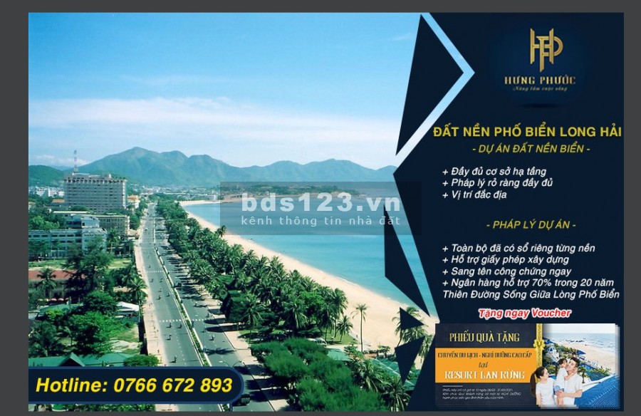 Đất nền xây dựng khu du lịch long hải