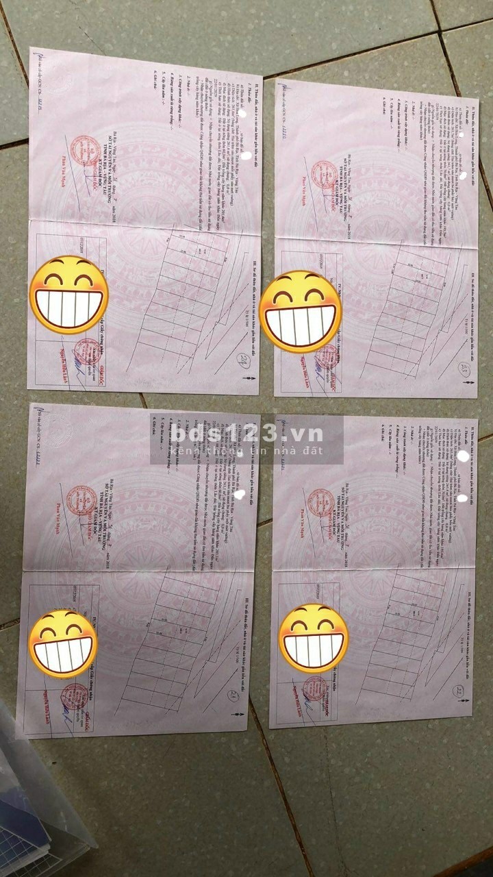 Cần Bán 4 Lô Đất Liền Kề Uy Tín Chất Lượng Số 1 Bà Rịa Vũng Tàu