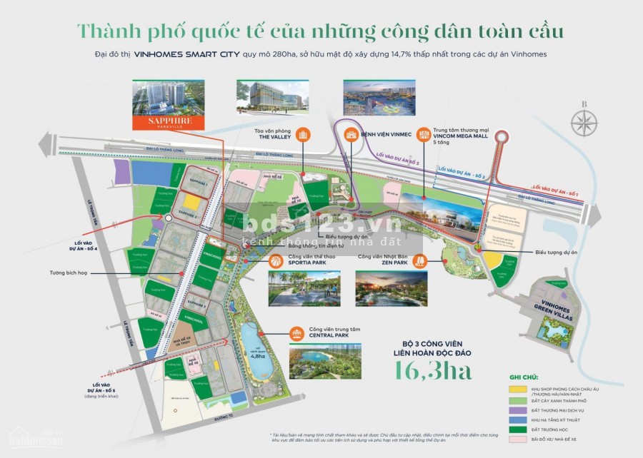 Cho thuê Shop chân đế kinh doanh tại Vinhomes Smart City. LH 0967.264.074