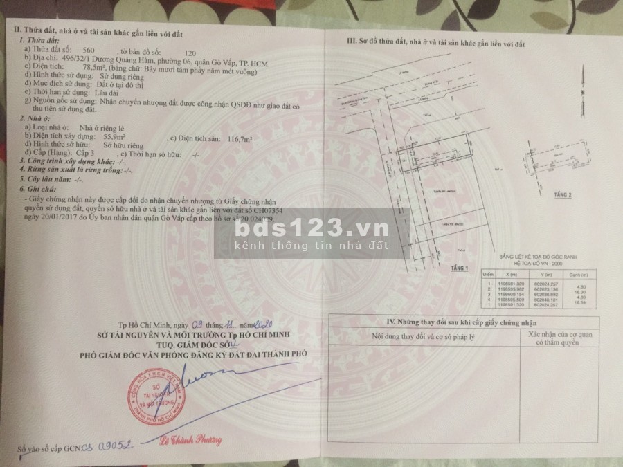 Hẻm 496 Dương Quảng Hàm 5x17 đang CT 15tr