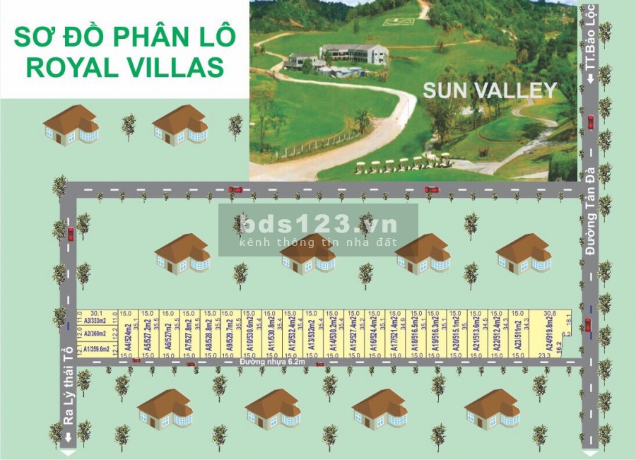 Bán đất mặt tiền đường Tản Đà diện tích 300-500m2 giá chỉ 3tr/m2