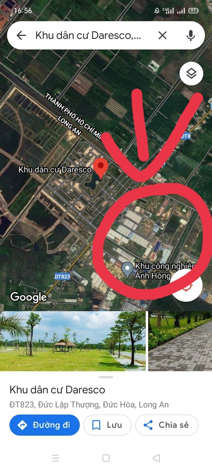 Đất Khu đô thị Tây Bắc. Đối diện Khu công nghiệp Đức Hòa 3