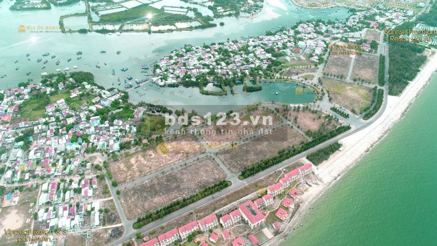 Duy nhất 2 lô đất biển Hội AN giá chỉ 17.x tr/m2 cách biển 50m đối diện với resort 5sao