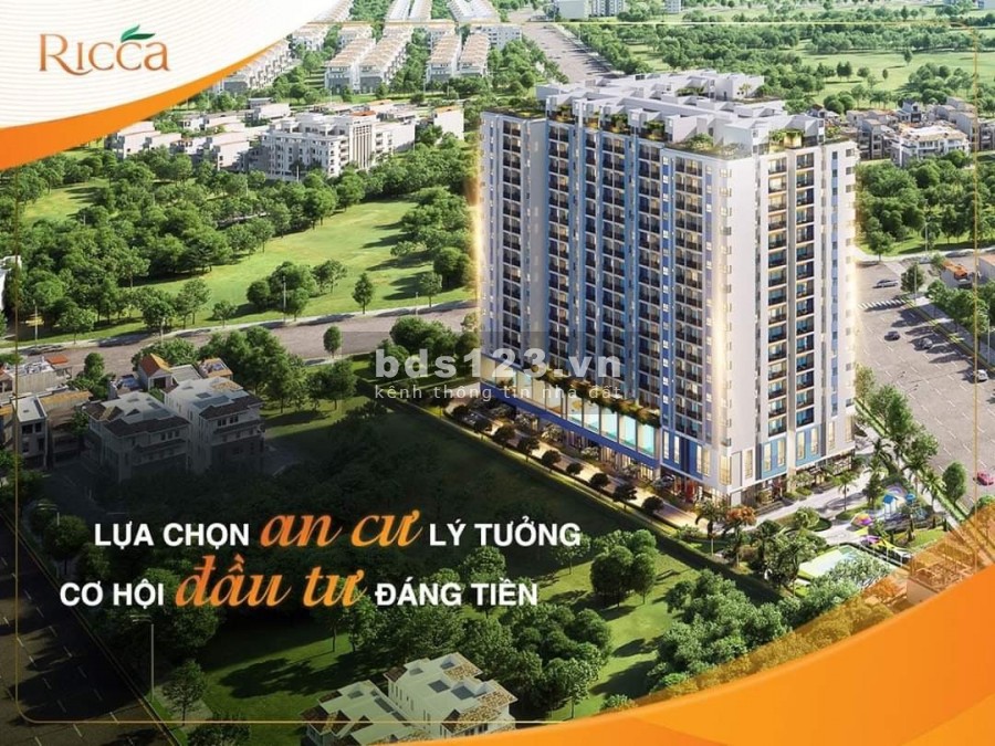 31 TRIỆU/M2 SỞ HỮU DUPLEX RICCA THÔNG TẦNG 112M2. THANH TOÁN 1.5%/ THÁNG + TẶNG SÂN VƯỜN
