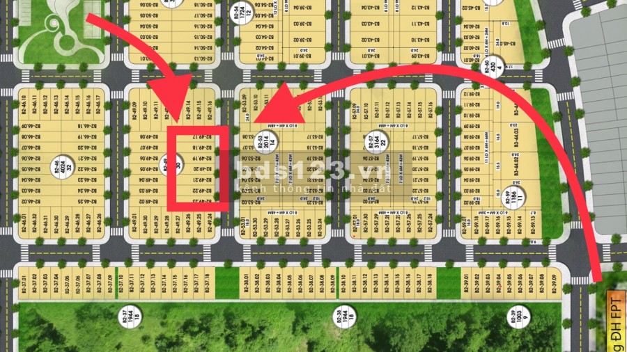 Bán lô đất 144m2- khu đô thị FPT Đà Nẵng.