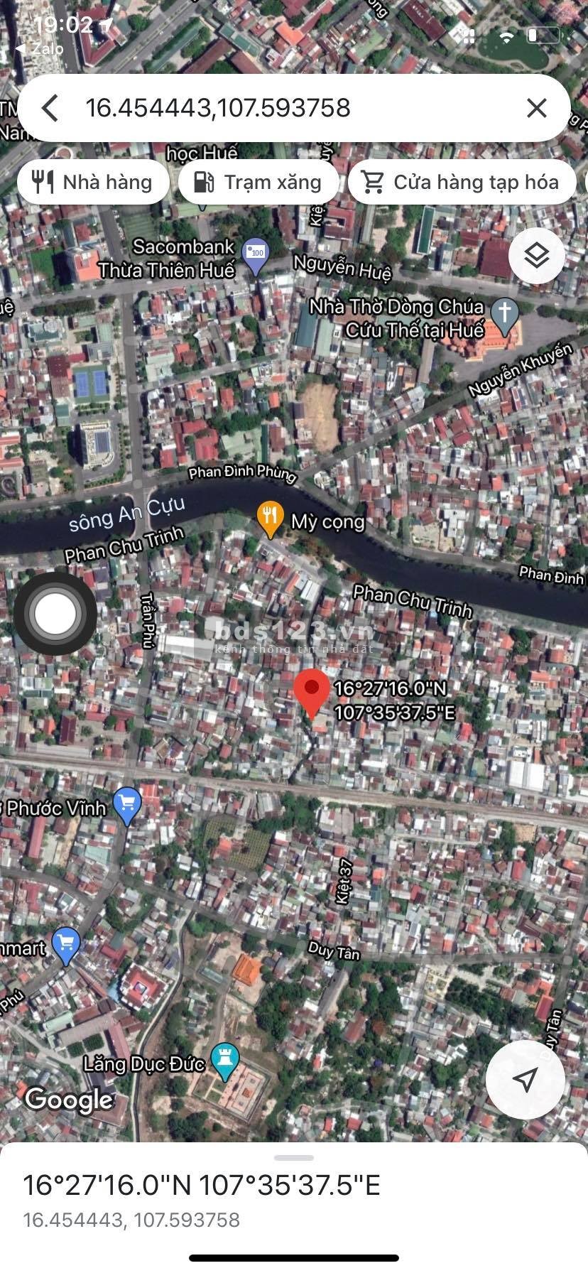 Bán đất lô 2 mặt tiền kiệt 266 phan chu trinh giá TỐT