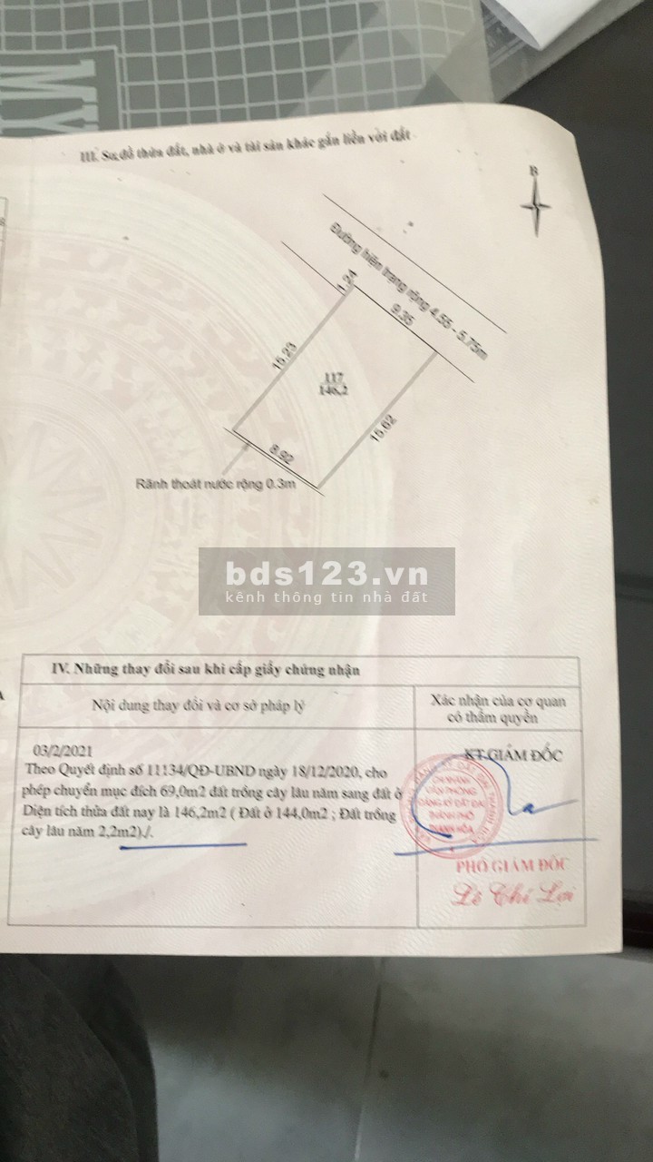 Cần bán nhanh lô đất tặng nhà cấp 4 trong Ngõ Nguyễn Cồng Trứ, Phường Đông Sơn giá đầu tư