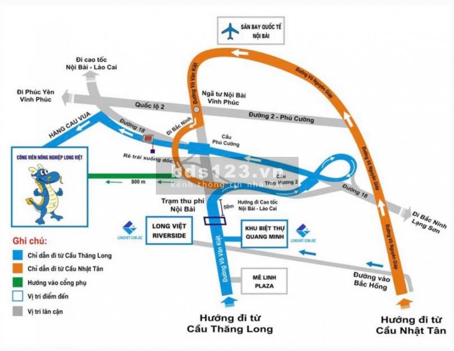 Bán đất Biệt thự Khu đô thị Quang Minh - Long Việt - Mê Linh - Hà Nội
