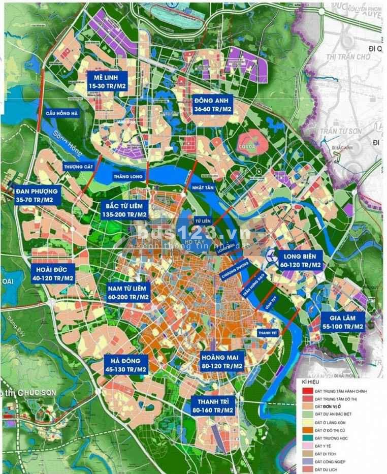 Bán đất Biệt thự Khu đô thị Quang Minh - Long Việt - Mê Linh - Hà Nội