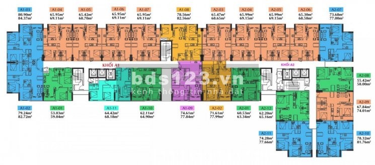 Bán CH CTL Tower tầng trung giá tốt 2PN DT 60m2 giá 1.84 tỷ