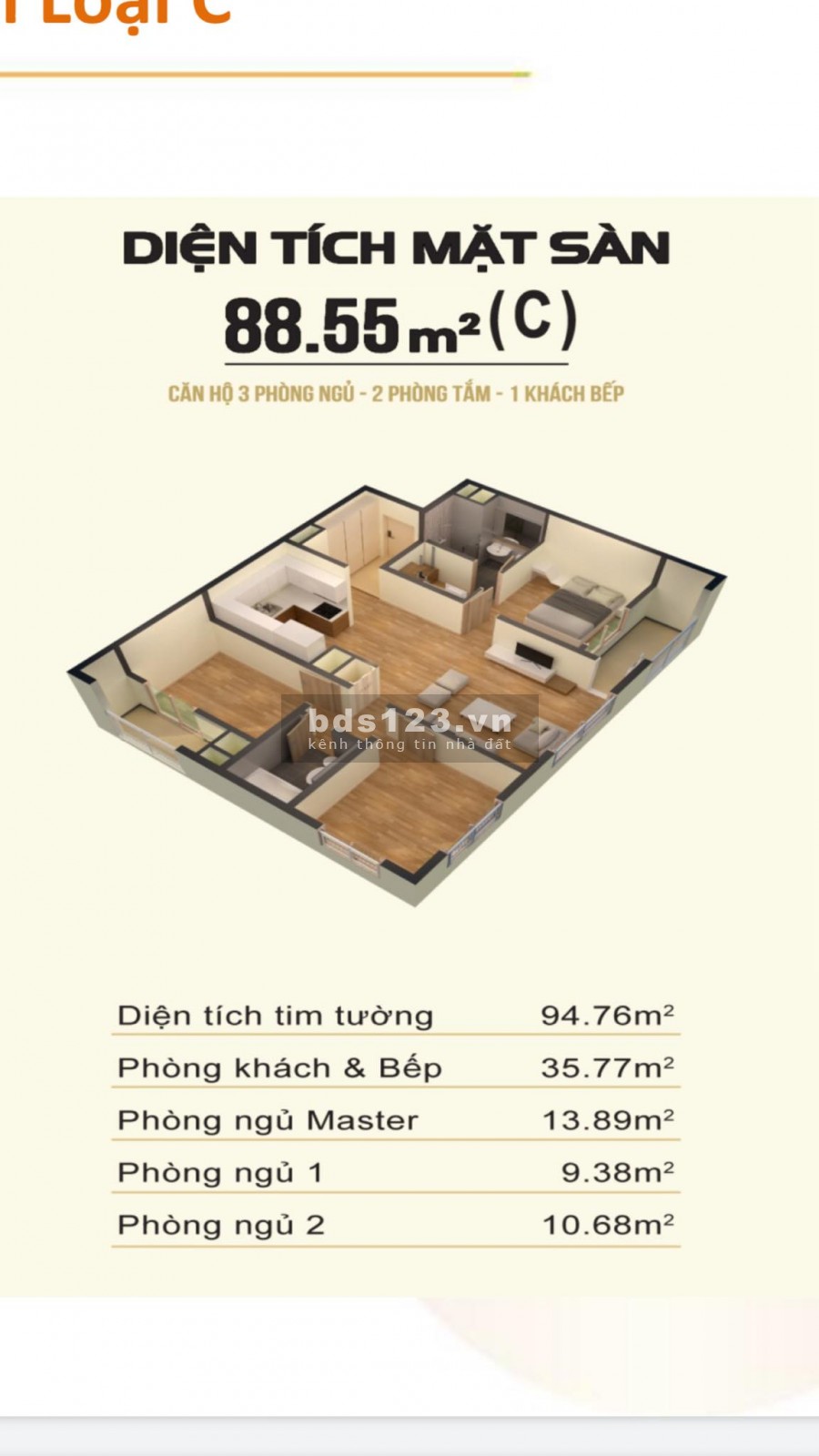 Bán chung cư 88m2 có sổ tại Hà Đông