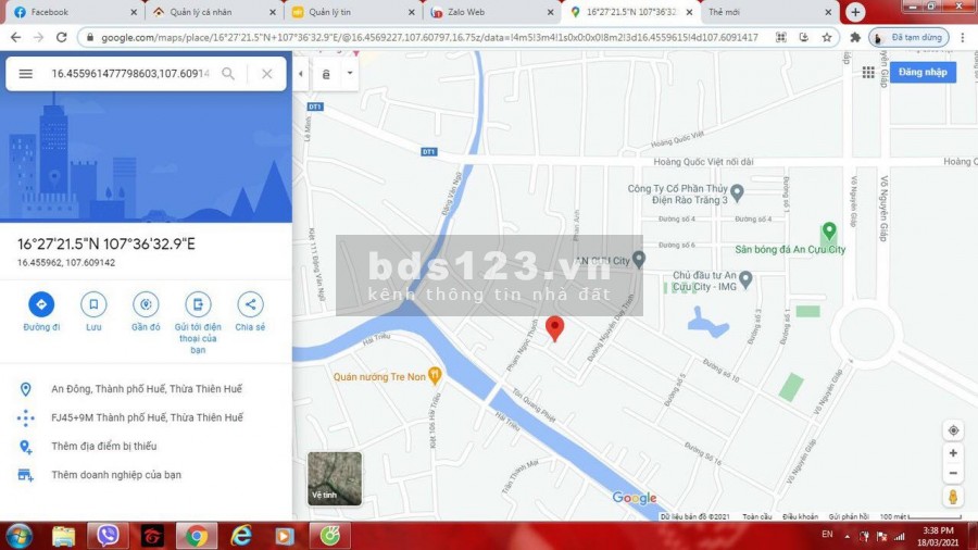 Bán Đất kiệt Phạm Ngọc Thạch, ngay An Đông, TP Huế, DT: 80m2 ngang 5.6m, Giá Hấp Dẫn