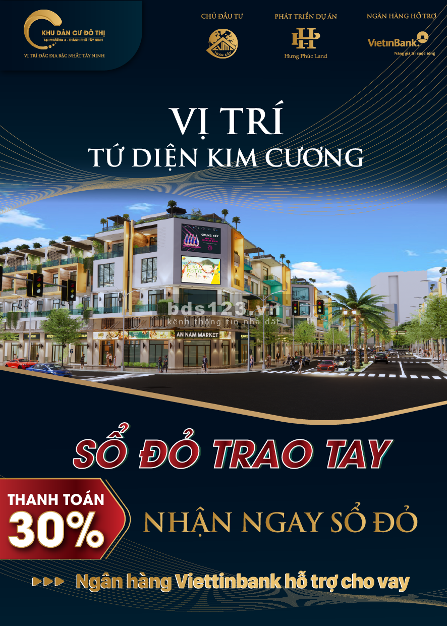ĐẤT NỀN DỰ ÁN KDC ĐÔ THỊ PHƯỜNG 3 TP.TÂY NINH - CHỈ TỪ 18TR/M2