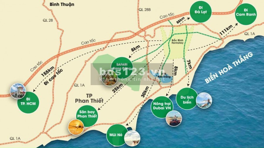 Cần bán lô đất vườn trồng cây xã Hồng Thái, Bình Thuận, sổ đỏ sẵn giá chỉ 70k/m2