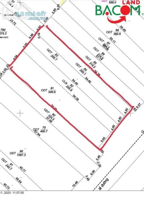 Gia Đình đang cần Bán đất Mặt Tiền QL1A, 1343 m2 , giá tốt 80 tỷ