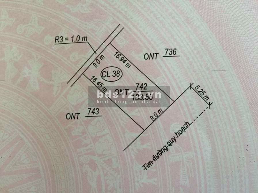 Bán lô đất đối diện cổng chợ Đức Ninh, 8 x 17m, Đông Nam, giá tốt để đầu tư
