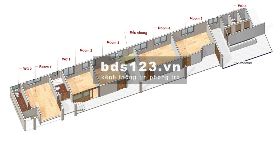 Cho thuê phòng ở tầng lầu 1 cc quận 10 HCM