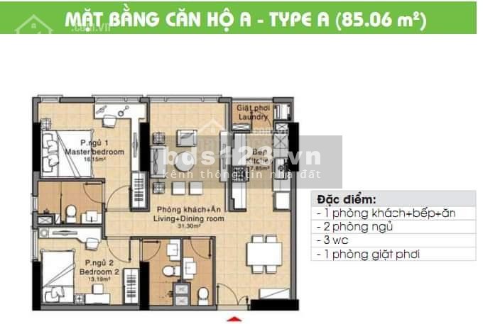 Cần bán CH Era Town 2pn 3wc full nội thất. Gía 1.85ty
