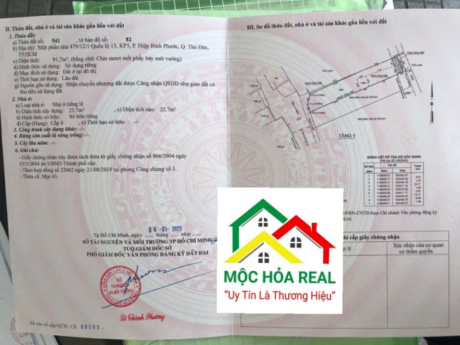Đất 2 Mặt Tiền Hẻm 479 Quốc Lộ 13 - Hiệp Bình Phước - Thủ Đức