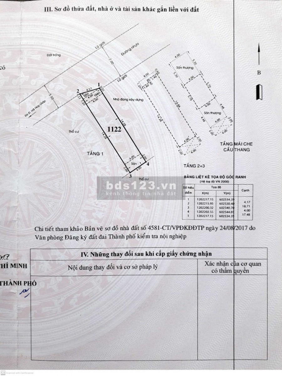 4x17.5m, trệt 2 lầu đường xe tải Thạnh Lộc 29, Quận 12
