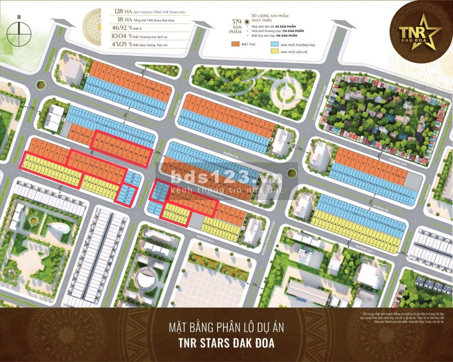 Ra mắt KĐT Kiểu Mẫu đầu tiên Tây Nguyên - Sổ đỏ lâu dài 0965.268.349