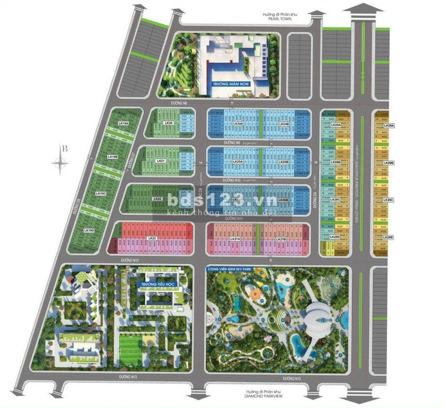Nhà Phố SHOPHOUSE Gem Sky World Đại Đô Thị Thương mại Giải Trí tại Sân Bay Long Thành LH 0917077752