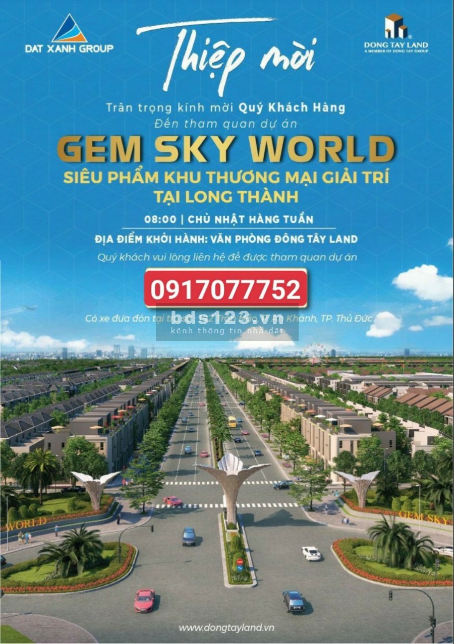 Nhà Phố SHOPHOUSE Gem Sky World Đại Đô Thị Thương mại Giải Trí tại Sân Bay Long Thành LH 0917077752