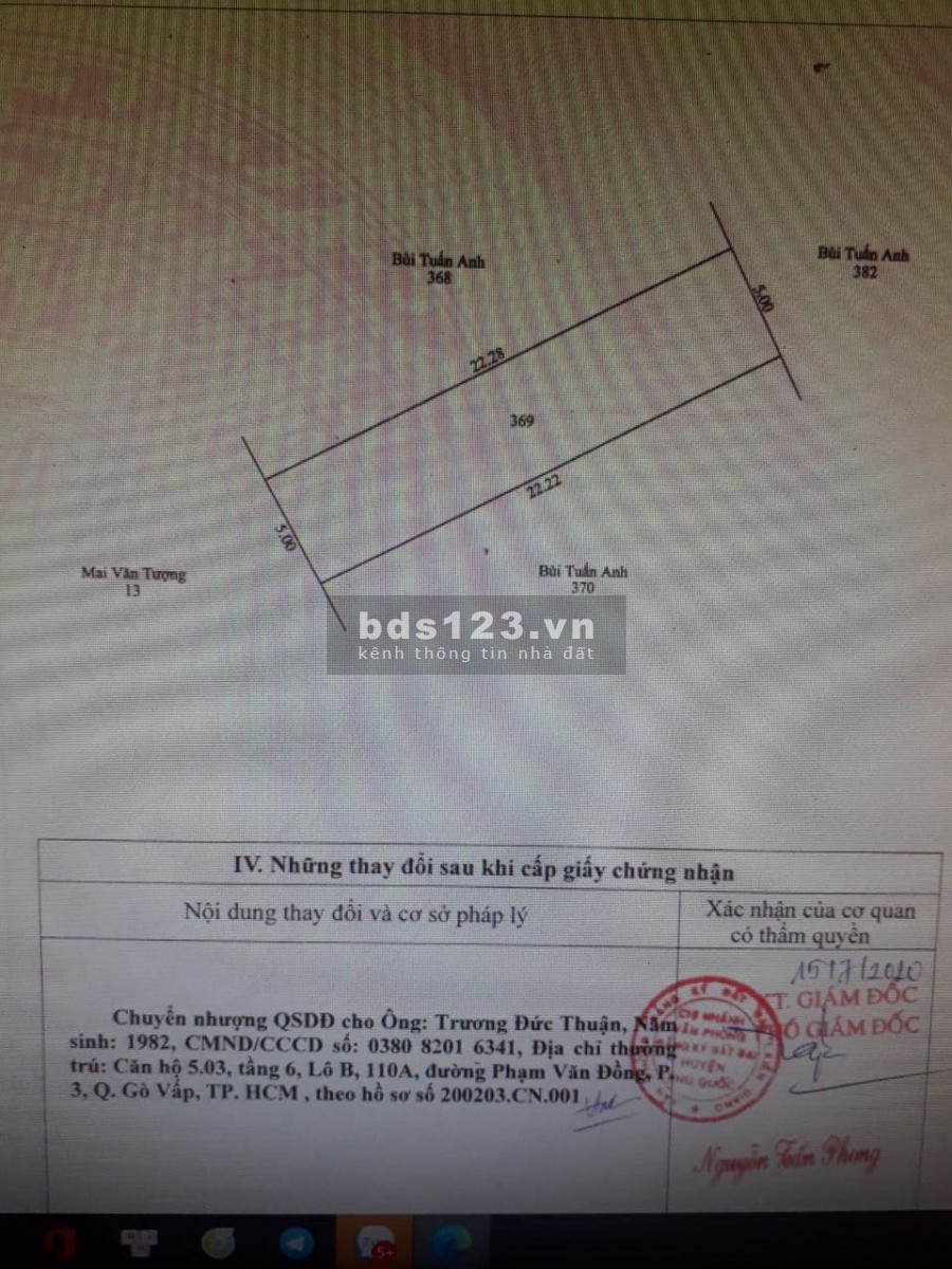 ĐẤT ÔNG LANG PHÚ QUỐC GIÁ TỐT TIỀM NĂNG SỔ ĐỎ CHíINH CHỦ