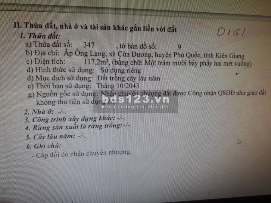 ĐẤT ÔNG LANG PHÚ QUỐC GIÁ TỐT TIỀM NĂNG SỔ ĐỎ CHíINH CHỦ