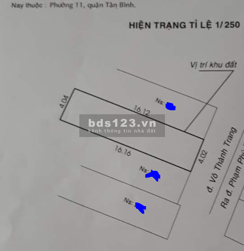 Nhà MT Võ Thành Trang - Phạm Phú Thứ, 4.02x16.16m, vuông đẹp, 4 tấm, 10.5 Tỷ