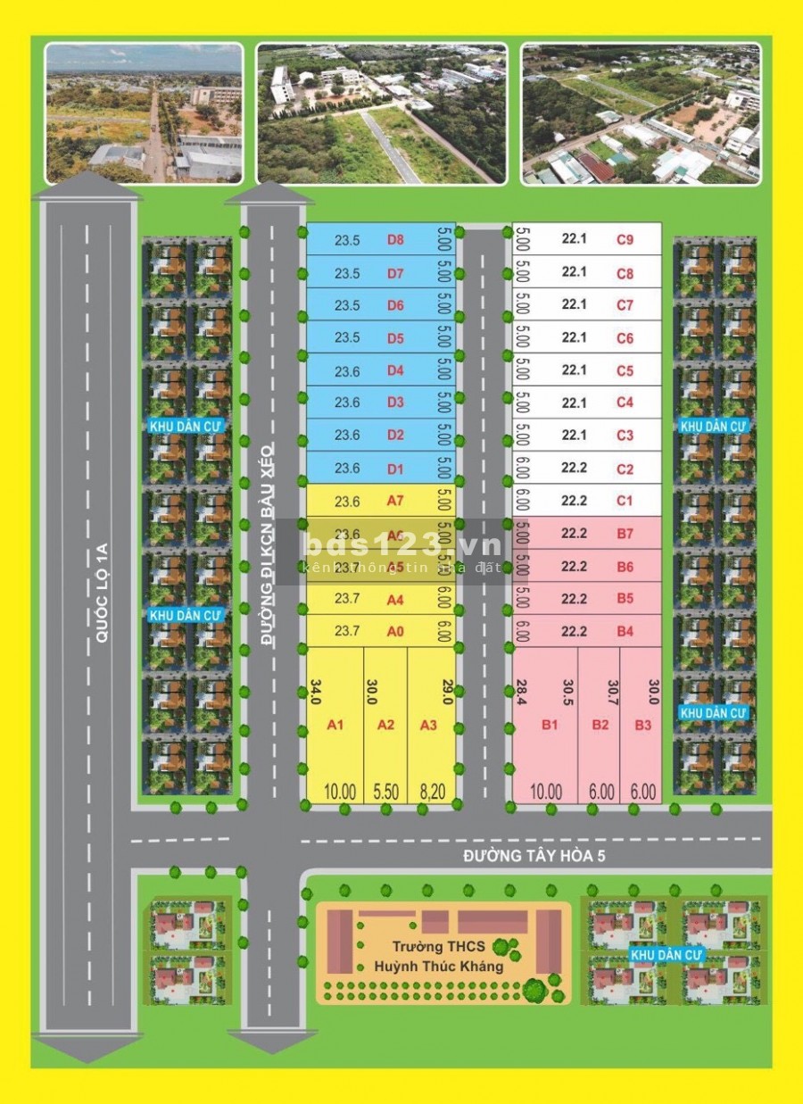 Bán lô đất nền thổ cư 100% liền kề KCN Bàu Xéo. Đối diện trường cấp 2 Huỳnh Túc Kháng.