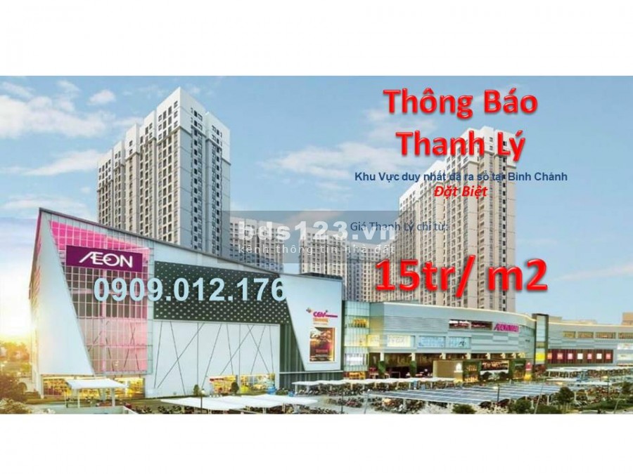 Thanh Lý 20 lô đất thổ cư thu hồi vốn BĐS huyện Bình Chánh Nóng lên vì lộ trình lên Quận