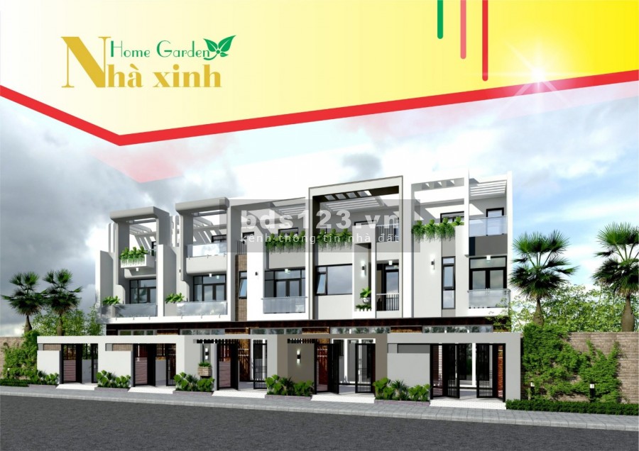 Mở bán 20 căn nhà phố dự án Nhà Xinh Home Garden chỉ từ 900 triệu/căn