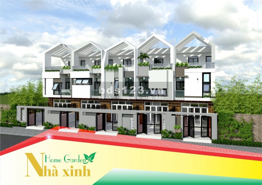 Mở bán 20 căn nhà phố dự án Nhà Xinh Home Garden chỉ từ 900 triệu/căn
