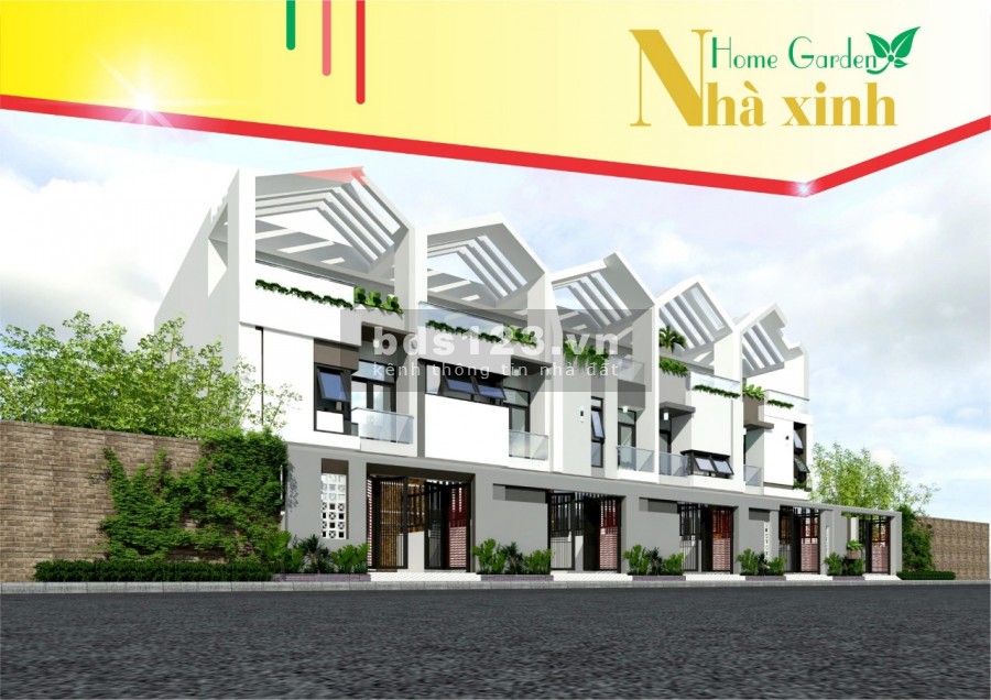 Mở bán 20 căn nhà phố dự án Nhà Xinh Home Garden chỉ từ 900 triệu/căn