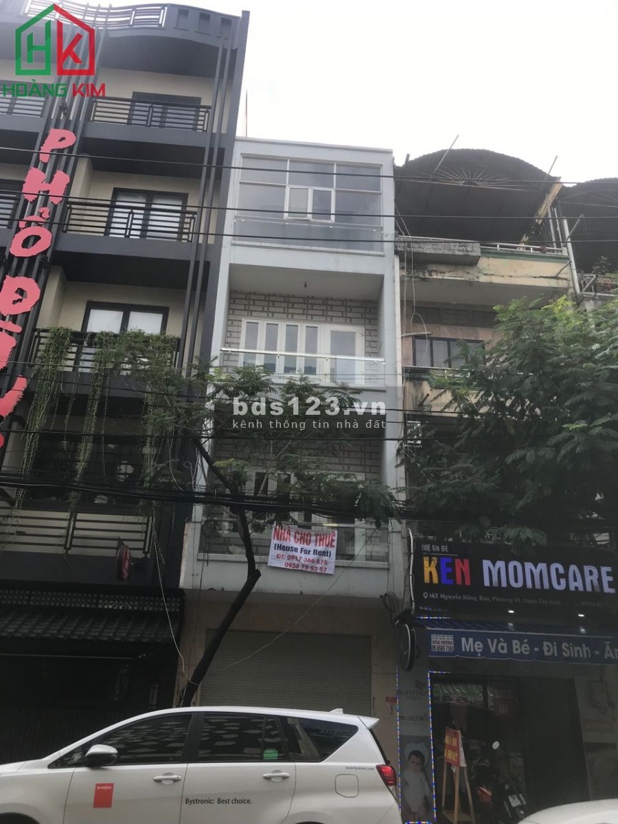 Cần cho thuê gấp nhà mặt tiền đường NGUYỄN HỒNG ĐÀO, Phường 14, Quận Tân Bình.
