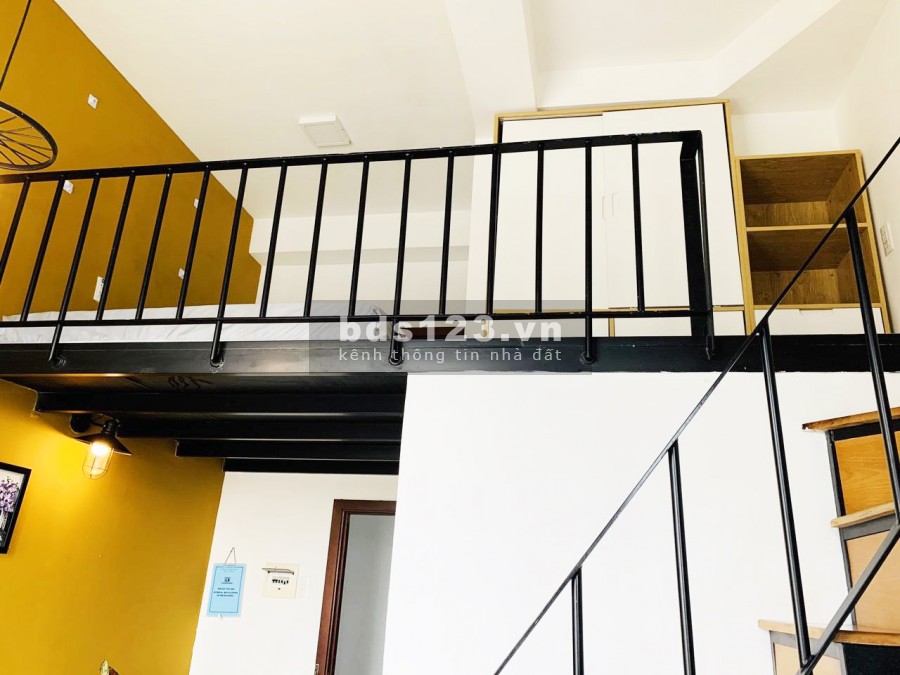 Cho thuê Chung Cư Mini gác lửng Nội Thất Gỗ cửa sổ mát mẻ có máy giặt riêng quận 7