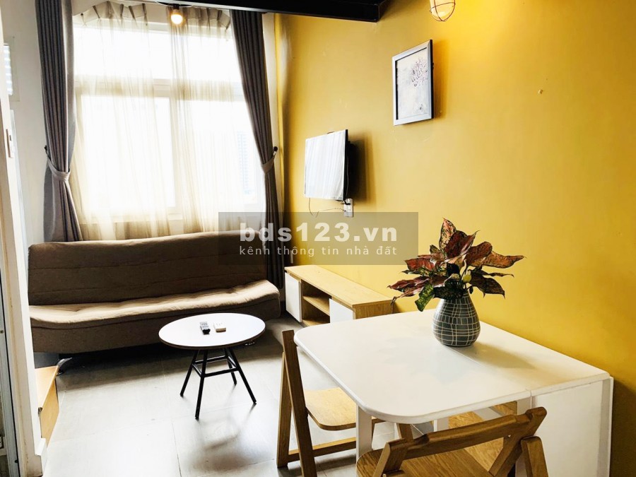 Cho thuê Chung Cư Mini gác lửng Nội Thất Gỗ cửa sổ mát mẻ có máy giặt riêng quận 7