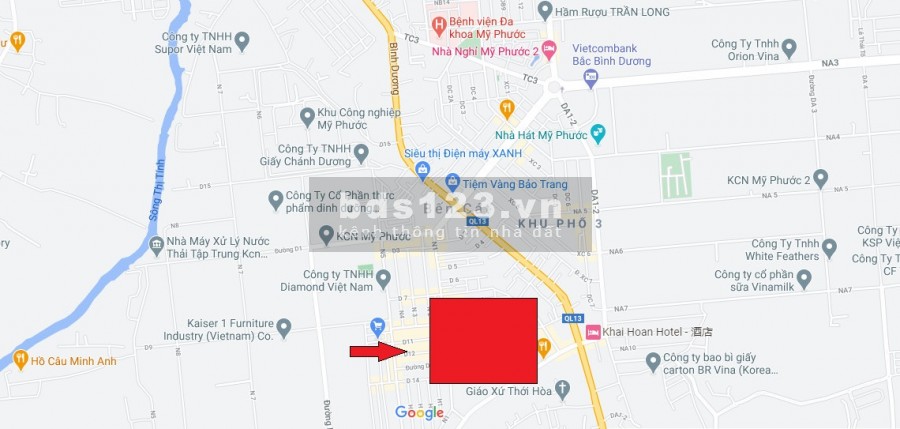 Mặt tiền Khu dân cư Mỹ Phước 1 Bến Cát về quê bán gấp