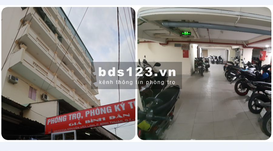 Phòng gần TDT, UFM Q7 3tr 24m2 máy lạnh, tủ lạnh