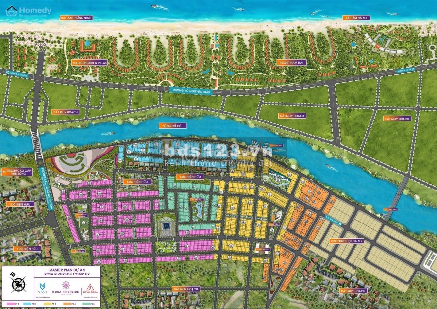 bán lô biệt thự cuối siêu dự án ROSA RIVERSIDE COMPLEX giá đầu tư